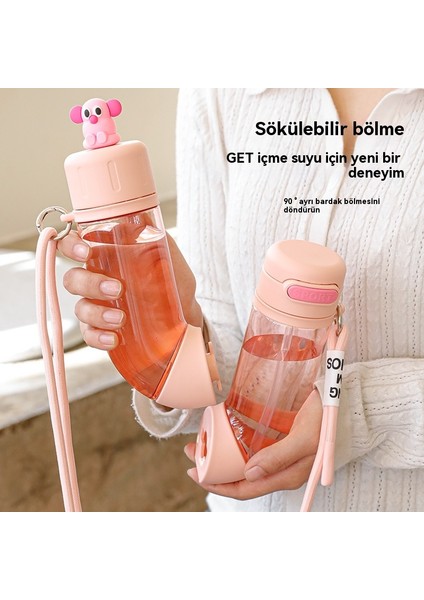 800ML Yaratıcı U Şeklinde Yüksek Görünümlü Çift Deposlu Büyük Kapasiteli Su Bardağı (Yurt Dışından) fırsatları