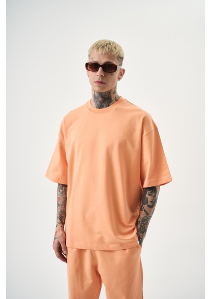 Erkek Basic T-Shirt Şeftali fiyatları