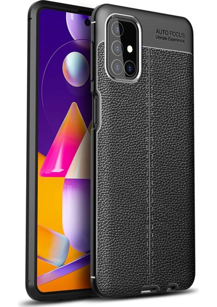 Samsung Galaxy M31S Kılıf Auto Focus Kapak - Siyah Drstr