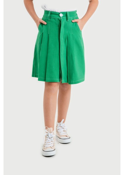 Kız Çocuk Keten Etek 2942