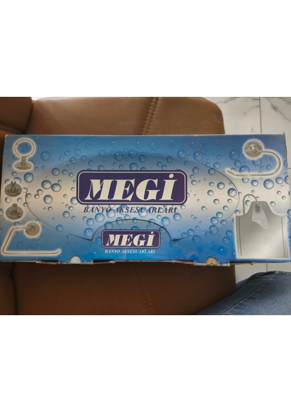 6'li Vidalı Banyo Aksesuar Seti, Kağıtlık+Havluluk+Sabunluk+Diş Fırçalık+Ayna Önü+Uzun Askı