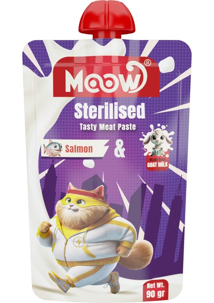 Taze Tavuklu&keçi Sütlü Sterilised Kedi Et Ezmesi 90GR*12