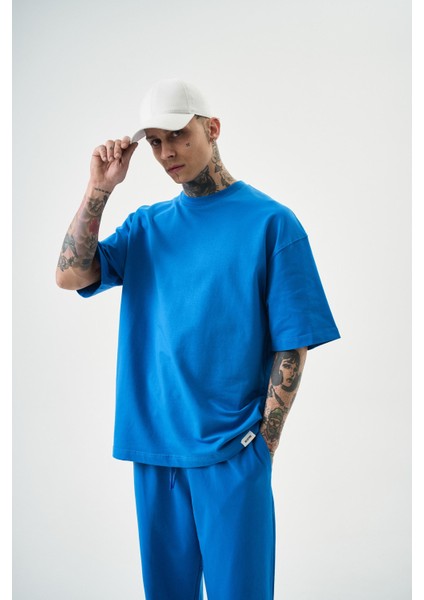 Erkek Basic T-Shirt Mavi fiyatları