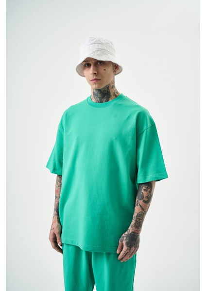 Erkek Basic T-Shirt Yeşil fiyatları