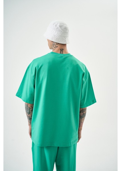 Erkek Basic T-Shirt Yeşil modelleri