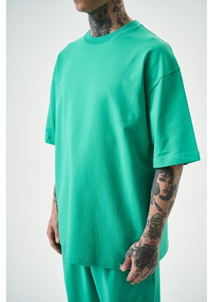 Erkek Basic T-Shirt Yeşil fırsatları