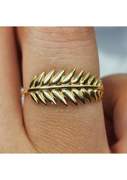 Gümüş Yüzük - Başak Gösterişli Taşsız Tasarım 925 Ayar Gümüş Yüzük