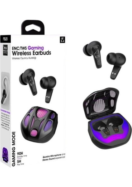 Su Geçirmez Mikrofonlu Stereo Kablosuz Gaming Kulaklık Oyuncu Kulaklığı Earbuds