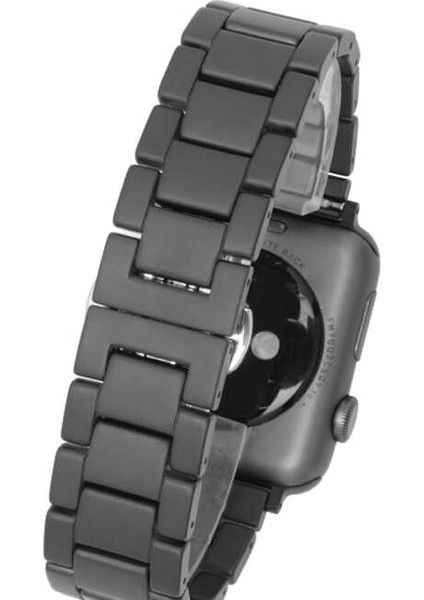 ​​​watch Ultra 49MM Kordon Mat Seramik Metal Strap Kayış Mkst - Siyah