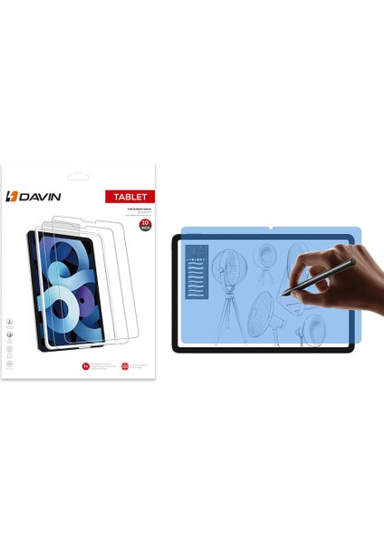 Xiaomi Redmi Pad Pro Kağıt Hisli Mat Uyumlu Davin Paper Like Tablet Ekran Koruyucu-Şeffaf