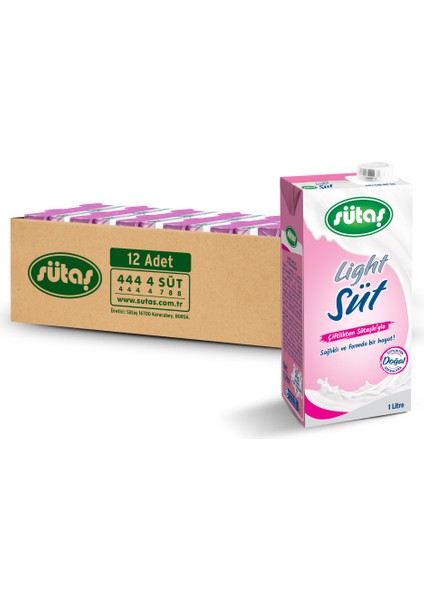 Süt Lıght 1 lt x 12
