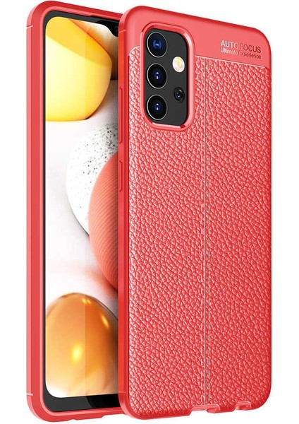 Galaxy A32 4g Kılıf Mkst Niss Silikon Kapak-Kırmızı