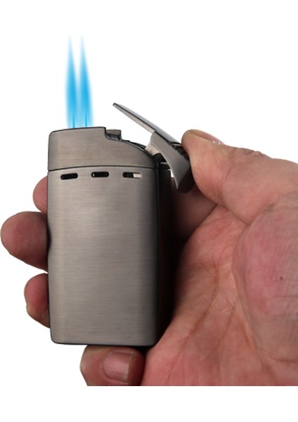Mgm-25 Gunmetal Çift Torch Jet Alev Kesicili Çakmak