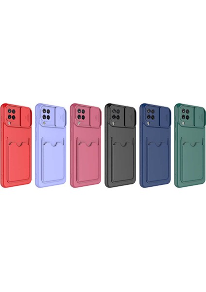 Galaxy A12 Kılıf ​mkst Kartix Kapak-Kırmızı fiyatları