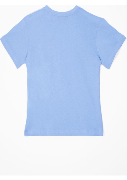 Bisiklet Yaka Açık Mavi Erkek Çocuk Tshirt fiyatları
