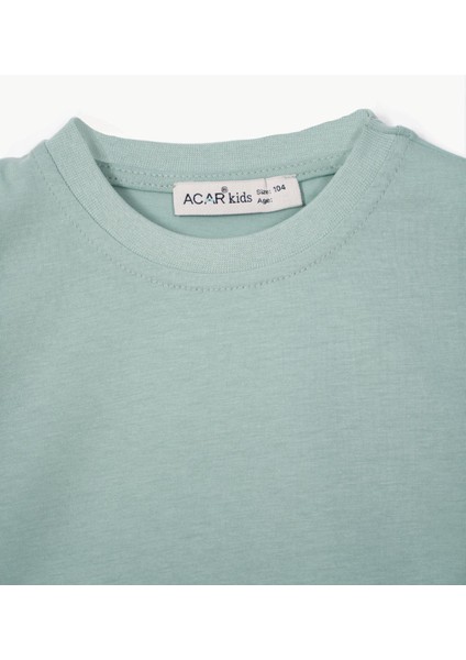 Bisiklet Yaka Çağla Yeşili Renk Erkek Çocuk Tshirt fiyatları