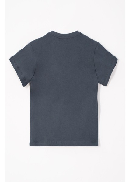Bisiklet Yaka Füme Renk Erkek Çocuk Tshirt indirimleri