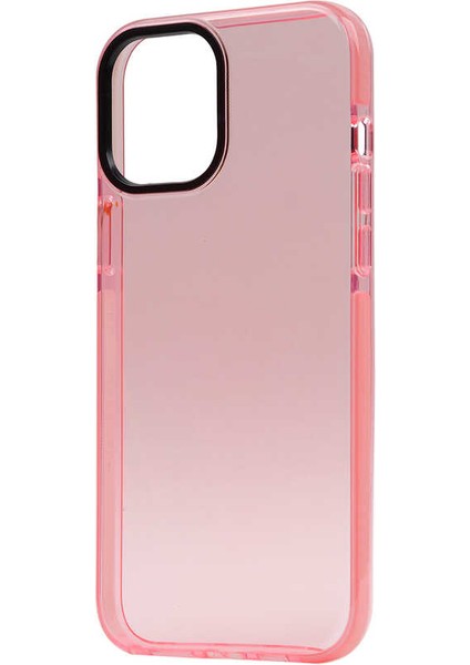 iPhone 12 Kılıf Mkst Punto Kapak-Pembe