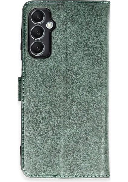 Samsung Galaxy M34 5g Kılıf Trend S Plus Kapaklı Kılıf - Yeşil Drstr