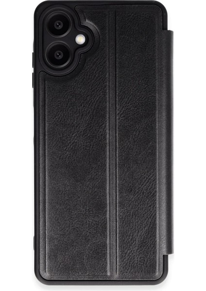 Samsung Galaxy A06 Kılıf Flip Cover - Siyah Drstr