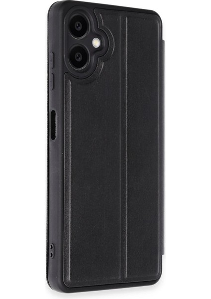 Samsung Galaxy A06 Kılıf Flip Cover - Siyah Drstr