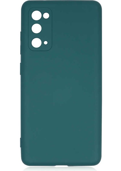 Galaxy S20 Fe Kılıf Mkst Mara Laaakan Kapak-Koyu Yeşil