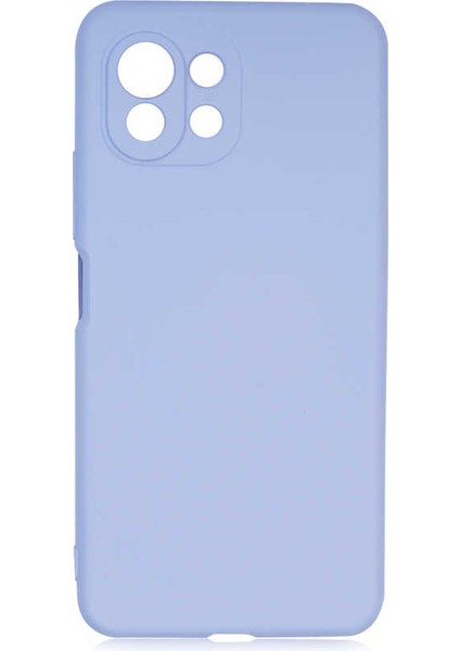 Xiaomi Mi 11 Lite Kılıf Mkst Mara Laaakan Kapak-Lila