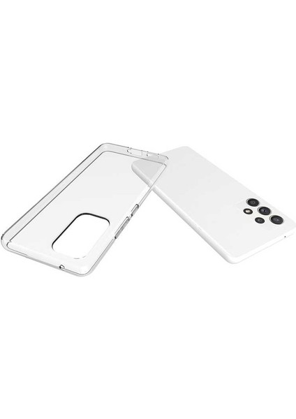 Galaxy A73 Kılıf Mkst Süper Silikon Kapak-Renksiz