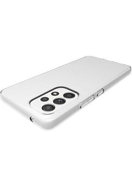 Galaxy A73 Kılıf Mkst Süper Silikon Kapak-Renksiz