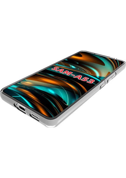 Galaxy A73 Kılıf Mkst Süper Silikon Kapak-Renksiz