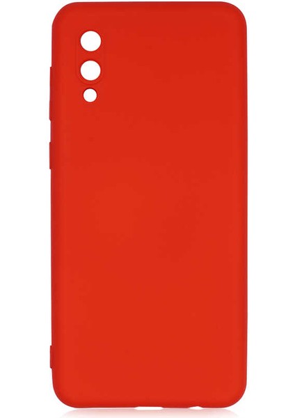 Galaxy A02 Kılıf Mkst Mara Laaakan Kapak-Kırmızı
