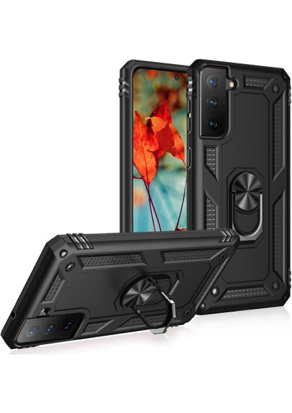 Galaxy S21 Fe Kılıf Mkst Vega Kapak-Siyah