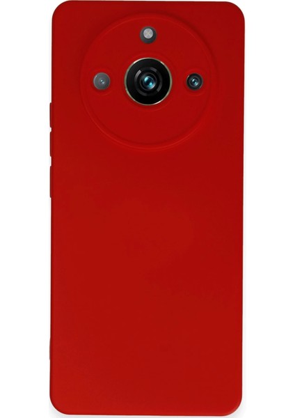 Realme 11 Pro Kılıf Nano Içi Kadife Silikon - Kırmızı Drstr