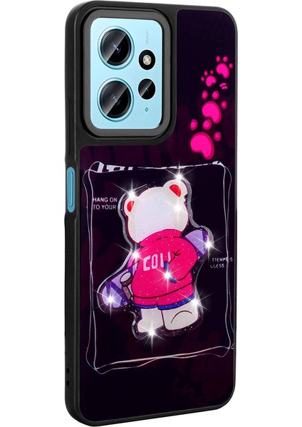 Xiaomi Redmi Note 12 4g Kılıf Parlayan Kabartmalı Ikonik Figürlü Mkst Amas Silikon Kapak-Beyaz indirimleri