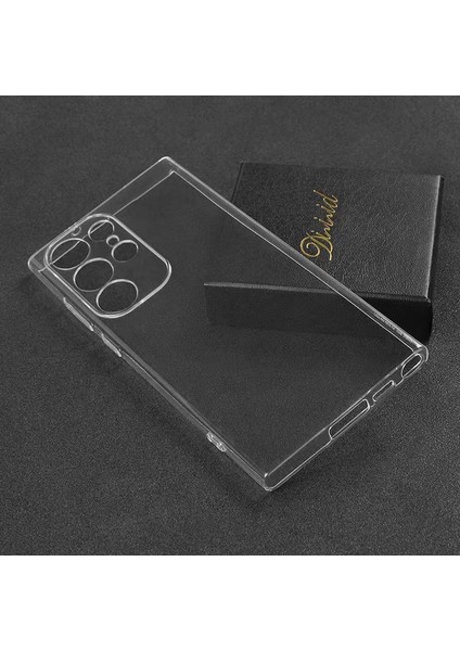Galaxy S23 Ultra Kılıf Mkst Süper Silikon Kapak-Renksiz