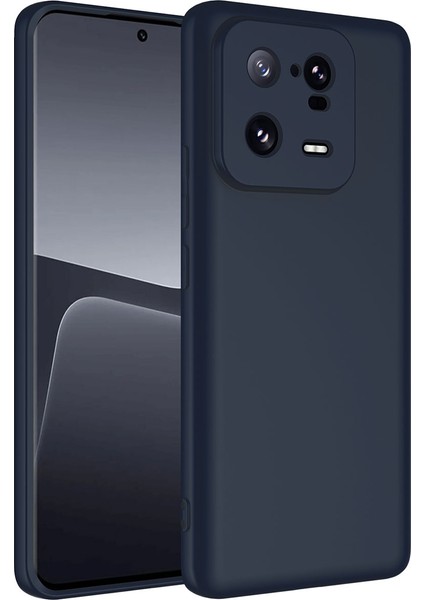 Xiaomi Mi 13 Pro Kılıf Mkst Mara Laaakan Kapak-Lacivert