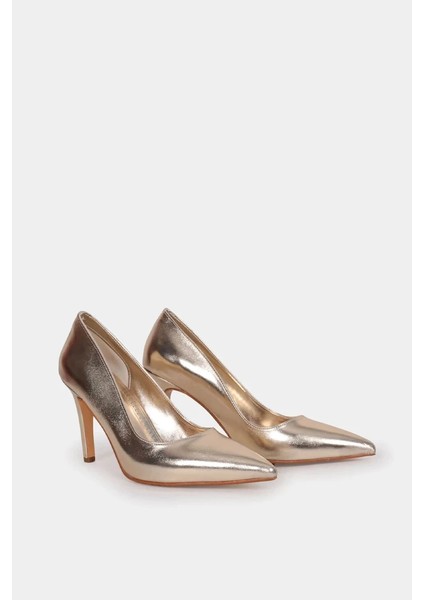 Nara Altın Sivri Burun Stiletto
