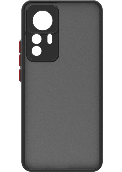 Xiaomi Mi 12T Pro Kılıf Mkst Hux Kapak-Siyah