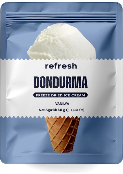 Freeze Dry Vanilyalı Dondurma - Dondurularak Kurutulmuş Dondurma - 30GR fiyatları
