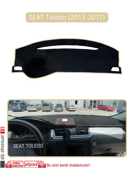 Seat Toledo (2013-2017)TORPİDO Koruma Halısı Bej Kenar