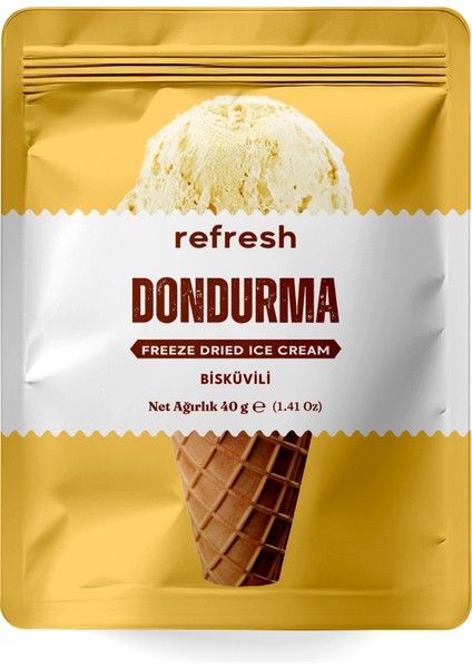 Freeze Dry Doğa Dondurma - Dondurularak Kurutulmuş Dondurma - 30GR