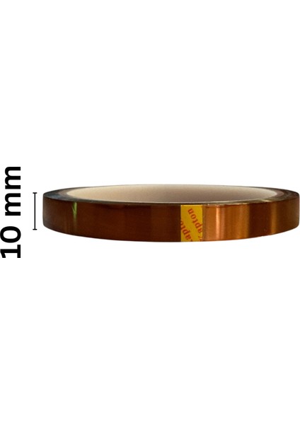 Kapton Yanmaz Bant 10 mm 30 Metre
