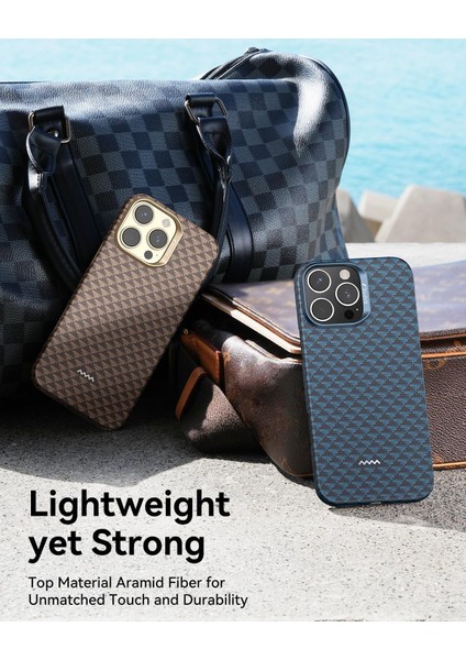 iPhone 16 Pro Kılıf M-Safe Şarj Özellikli Raptic Aramid Skin Origin Serisi Kapak Kahverengi fırsatları