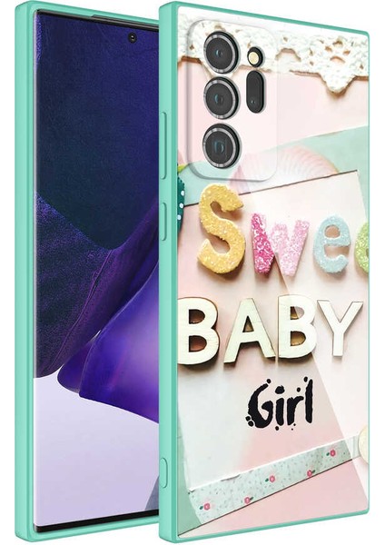 Galaxy Note 20 Ultra Kılıf Kamera Korumalı Desenli Sert Silikon Mkst Epoksi Kapak-No5