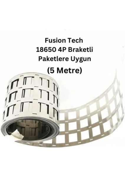 4p Nikel Kaplama 18650 Pil Punta Şeridi 5 Metre, 0.15MM Kalınlık Braketli Paketlere Uygun