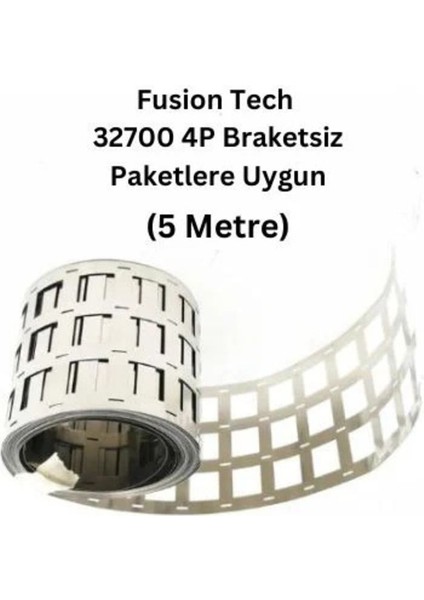 4p Nikel Kaplama 32700 Pil Punta Şeridi 5 Metre, 0.15MM Kalınlık Braketsiz