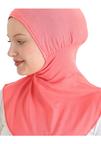 Kadın Boyunluklu Hijab Tesettür Pratik Spor Bone - Açık Pembe fırsatları