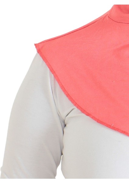 Kadın Boyunluklu Hijab Tesettür Pratik Spor Bone - Açık Pembe