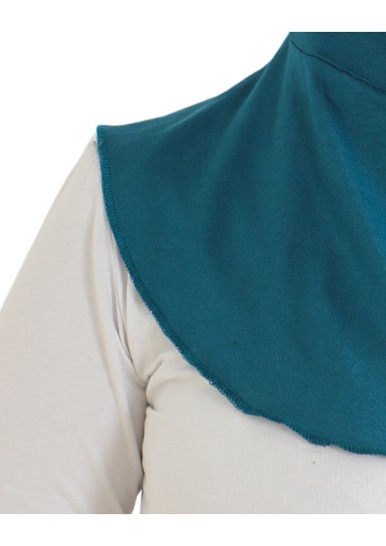 Kadın Boyunluklu Hijab Tesettür Pratik Spor Bone - Turkuaz