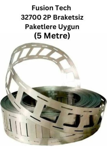 2p Nikel Kaplama 32700 Pil Punta Şeridi 5 Metre, 0.15MM Kalınlık Braketsiz